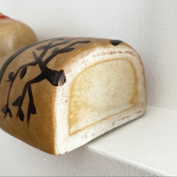 Antique hand painted flapper girl wall pocket - Picture 5 of 5